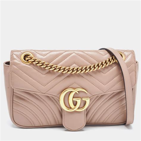 gucci nude pink|Gucci marmont dusty pink small.